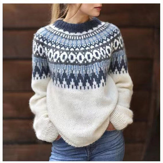 Warme Wollpullover Insel Chic - IdealeKleiden