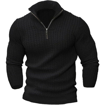 Moderne Herren Pullover Reißverschluss Design