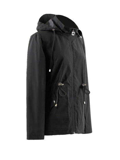 Wasserdichter Damenmantel Frühling Herbst Kapuze - IdealeKleiden