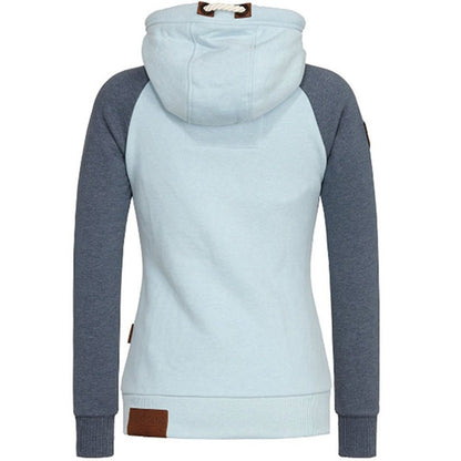 Damen Streetwear Weste Kapuze Reißverschluss Langarm - IdealeKleiden