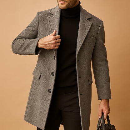 Herren Wintermantel Lang & Warm