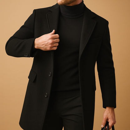 Herren Wintermantel Lang & Warm - IdealeKleiden