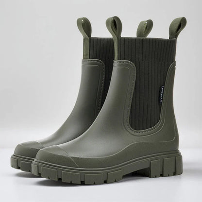 Wasserdichte Chelsea-Stiefel Damen Elegant