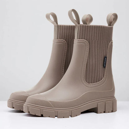 Wasserdichte Chelsea-Stiefel Damen Elegant