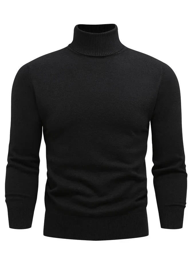 Herren Rollkragenpullover Modern Vielseitig - IdealeKleiden
