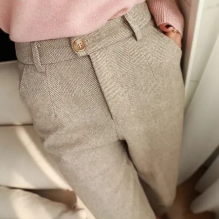 Warmes Wollkleid Winterhose Frauen