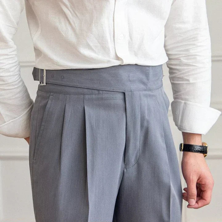 Herrenhose Klassisch Mit Schnallen