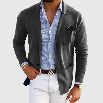 Herren Blazer Elegant Revers Style