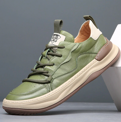 Italienische Sneaker edles Leder - IdealeKleiden