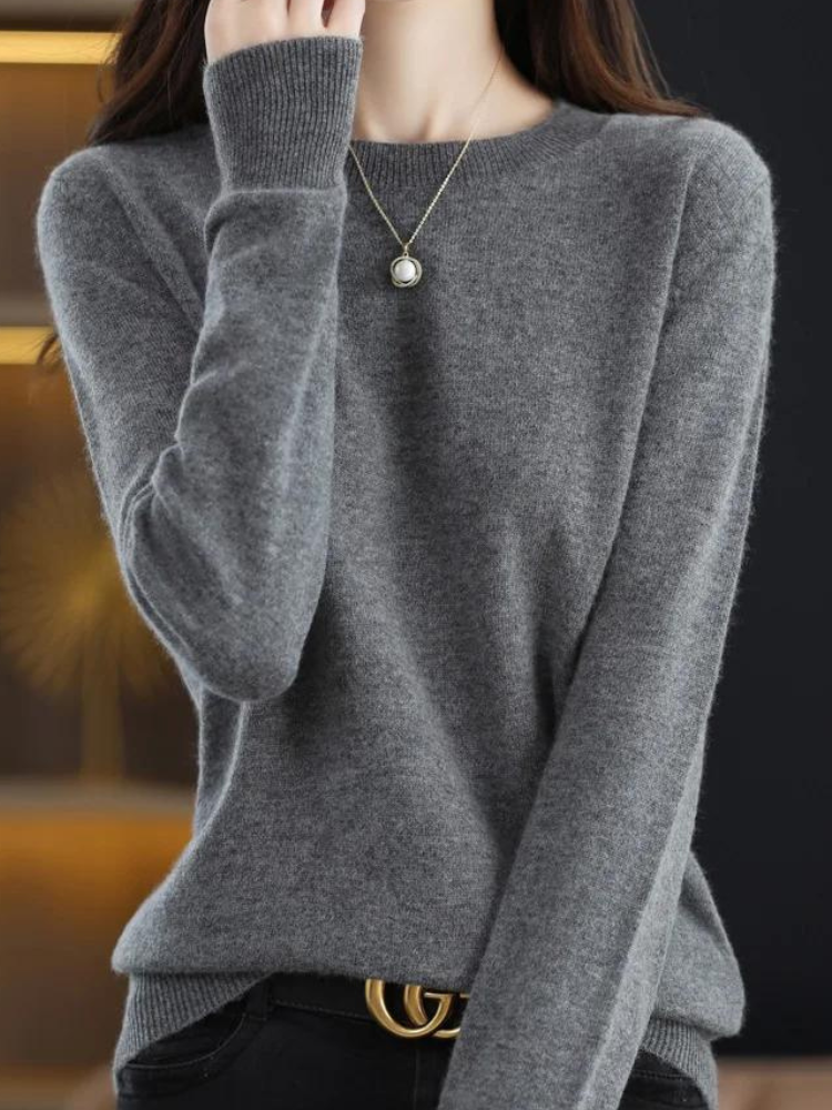 Weicher Langarm-Pullover Modern Stil