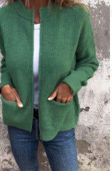 Elegante Damenjacke Mit Klassischem Reißverschluss