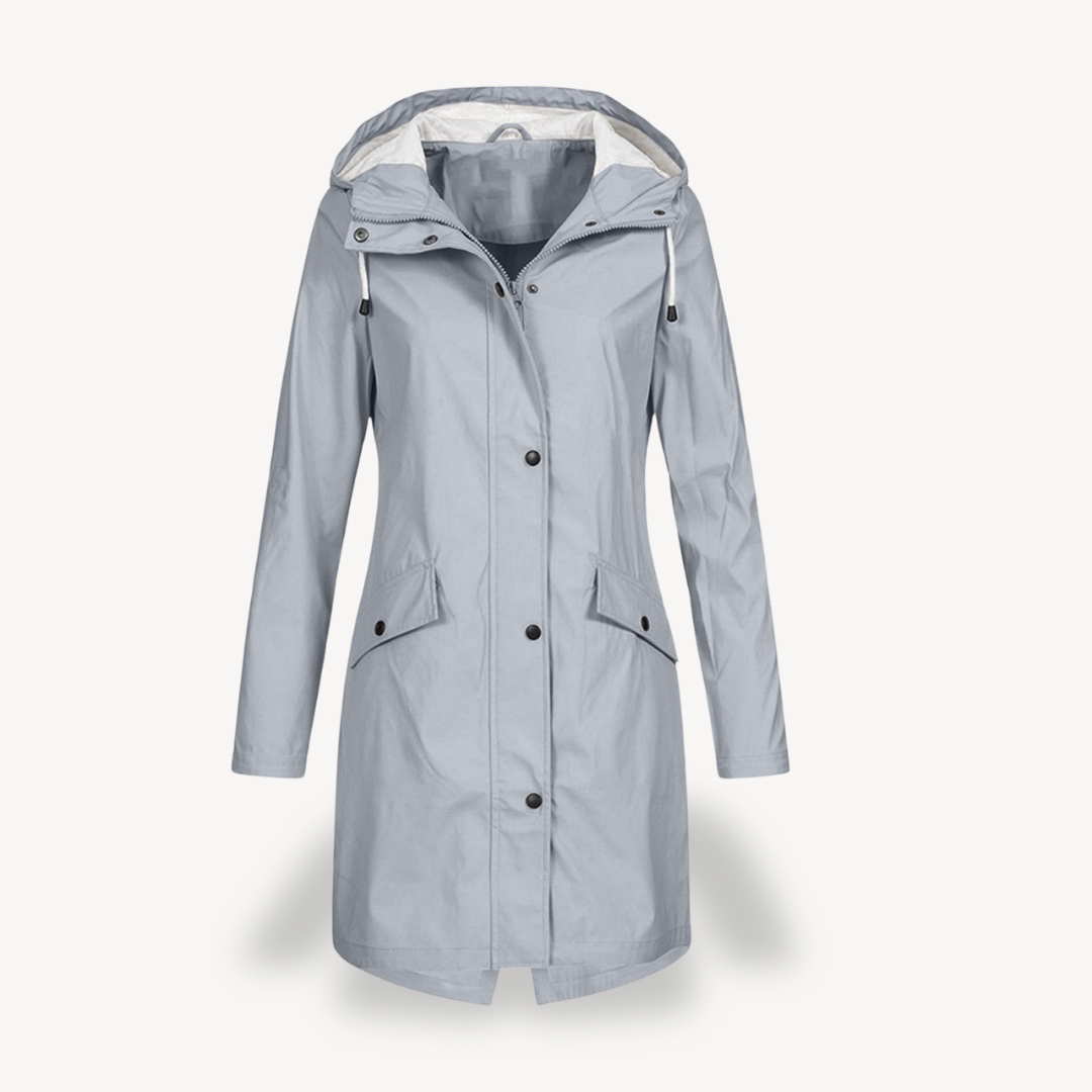 Wasserdichte Damenjacke Kapuzenparka Regenjacke - IdealeKleiden