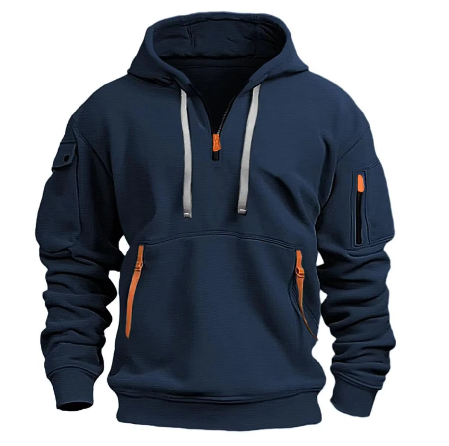 Stilvoller Herren Pullover Kapuze Modern