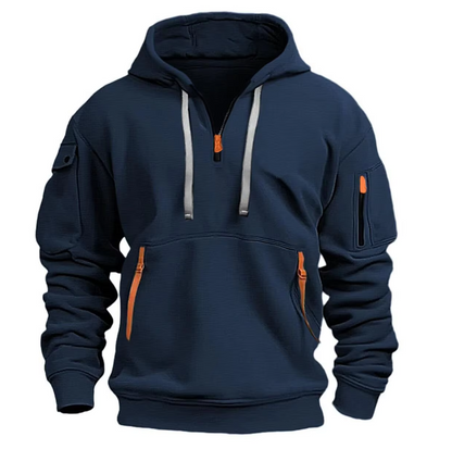 Stilvoller Herren Pullover Kapuze Modern