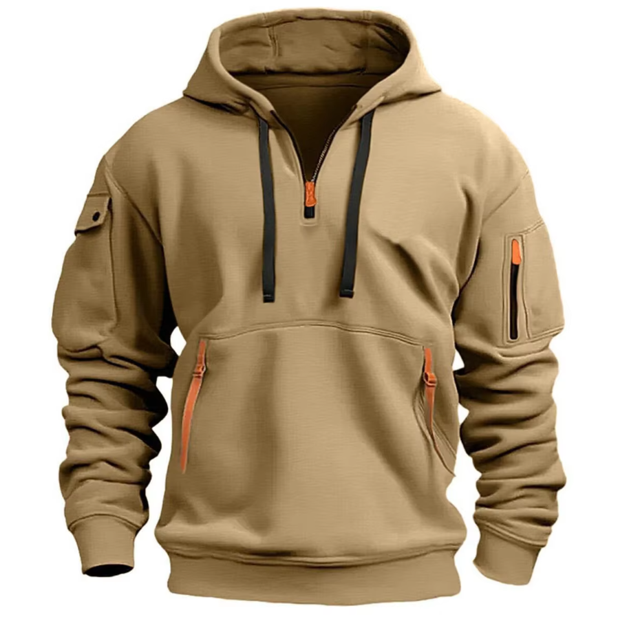 Stilvoller Herren Pullover Kapuze Modern