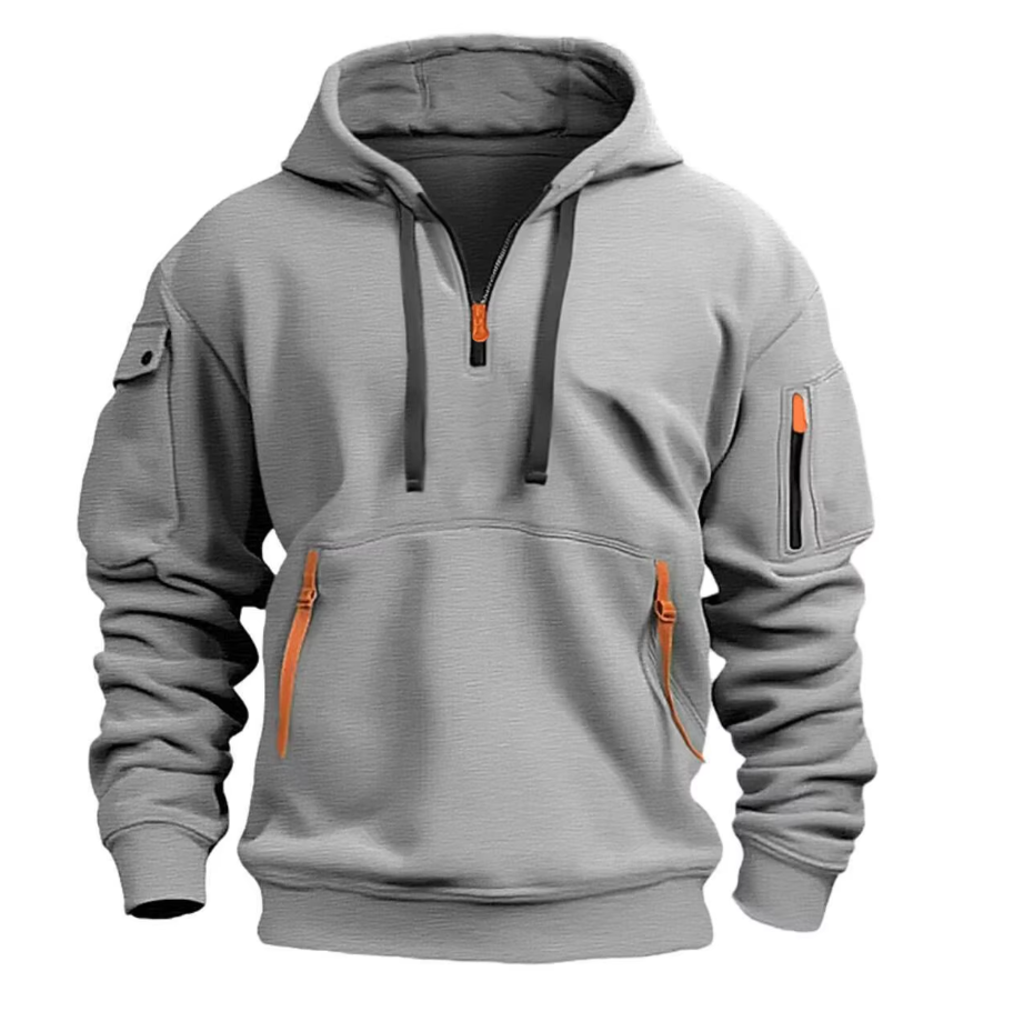Stilvoller Herren Pullover Kapuze Modern - IdealeKleiden