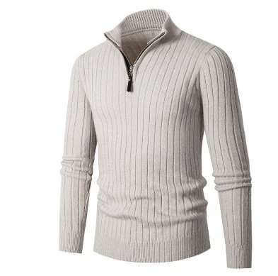 Herren Pullover Halbzipper Sportlich