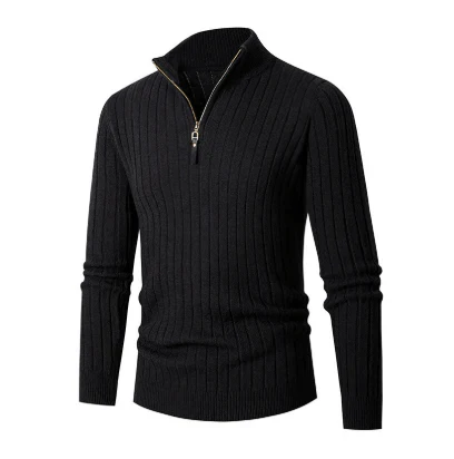 Herren Pullover Halbzipper Sportlich