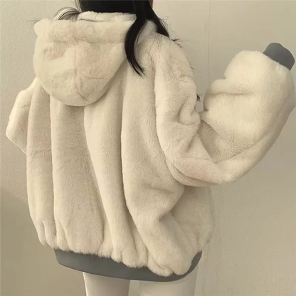 Praktische Hoodie Damen Reißverschluss Kapuze - IdealeKleiden