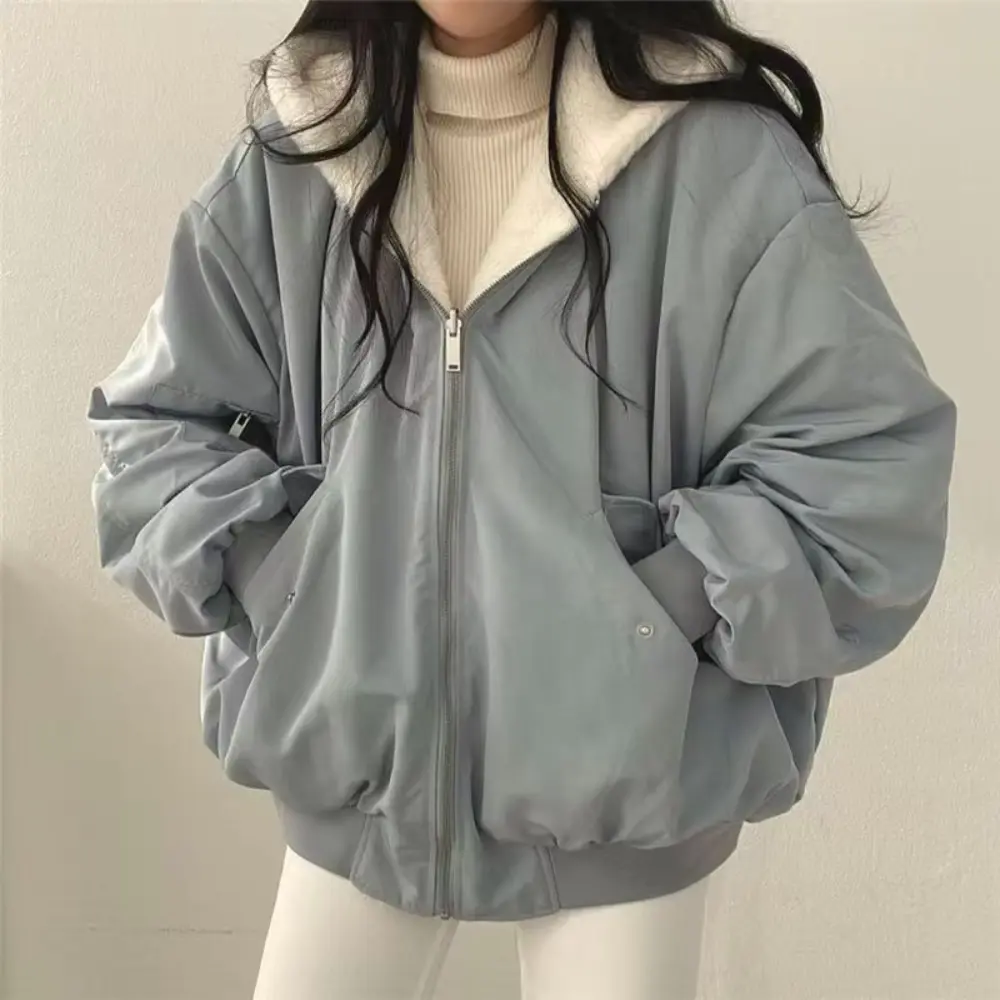 Praktische Hoodie Damen Reißverschluss Kapuze
