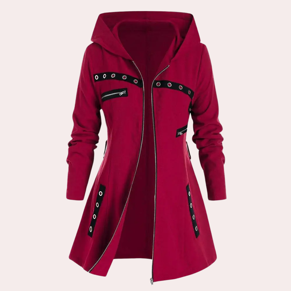 Modische Damenjacke Herbst Kapuzenstyle