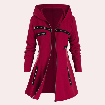 Modische Damenjacke Herbst Kapuzenstyle