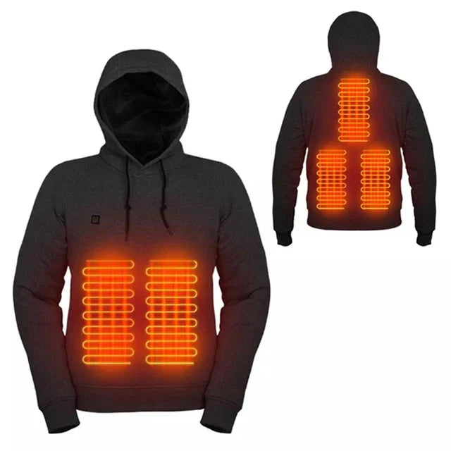 Beheizte Unisex Hoodie Warm Isoliert