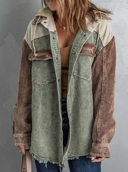 Winterjacke Corduroy Elegant Zeitlos - IdealeKleiden