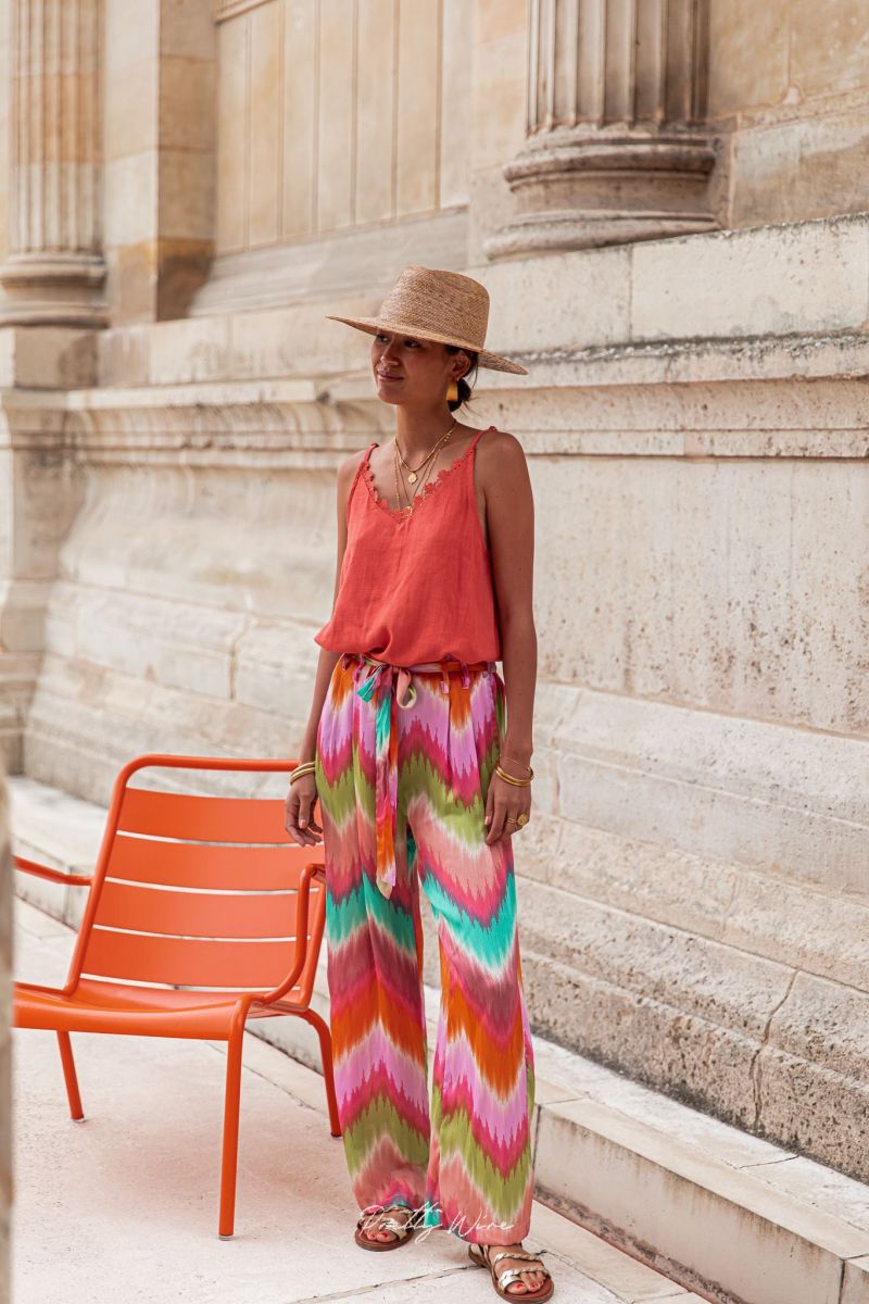 Lange Damen Hose Slim Fit Spätsommer Stil - IdealeKleiden