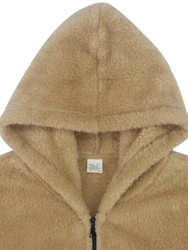 Männer Winterjacke Kapuzenfleece Warm - IdealeKleiden
