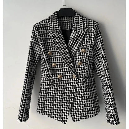 Stylischer Blazer Damen - Lässig - Karo