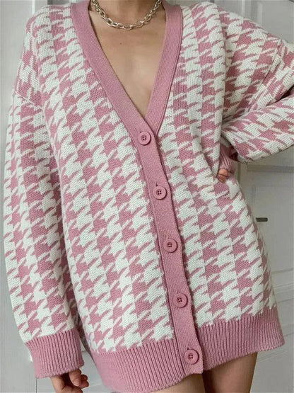 Weiche Strickjacke Damen Pullover Komfort - IdealeKleiden