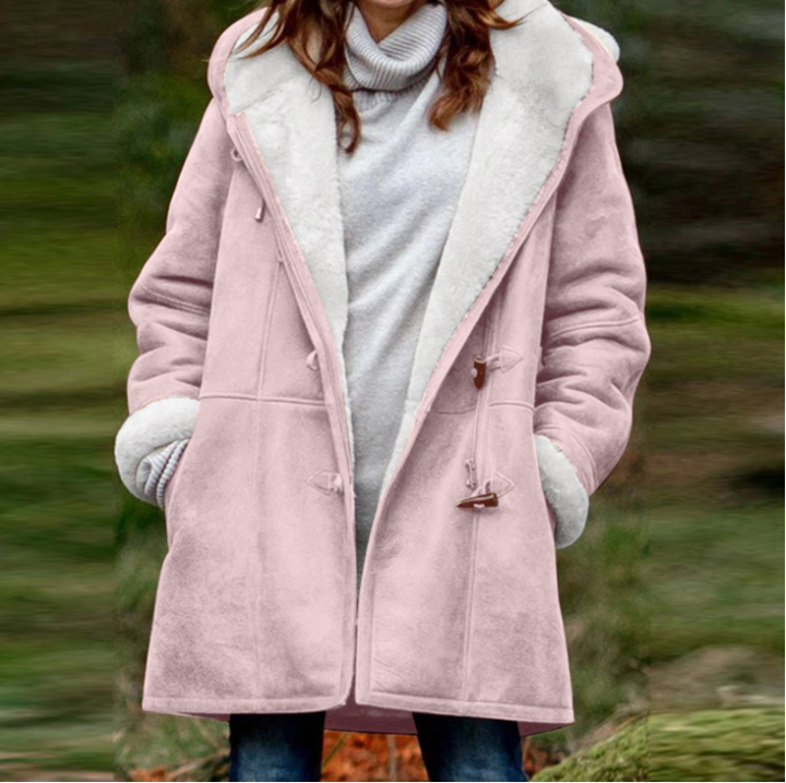 Weiche Winterjacke Damen Hoodie