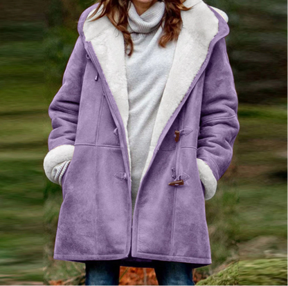 Weiche Winterjacke Damen Hoodie