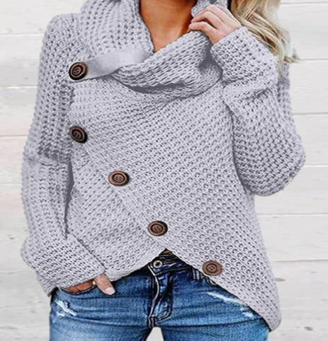 Kuschelige Pullover Damen Soft Merino Wolle Oversized