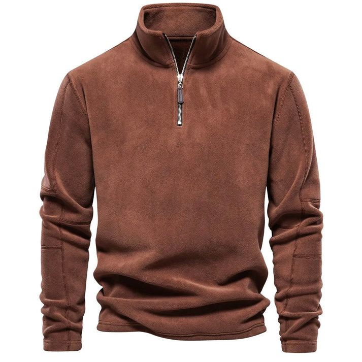 Herren Fleecepullover Warm Halbzipper