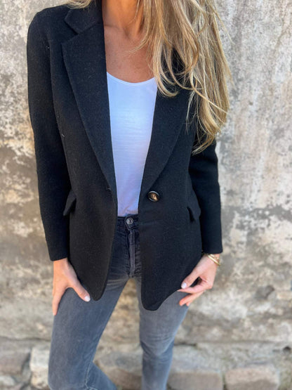 Elegante Damenjacke mit Struktur-Print