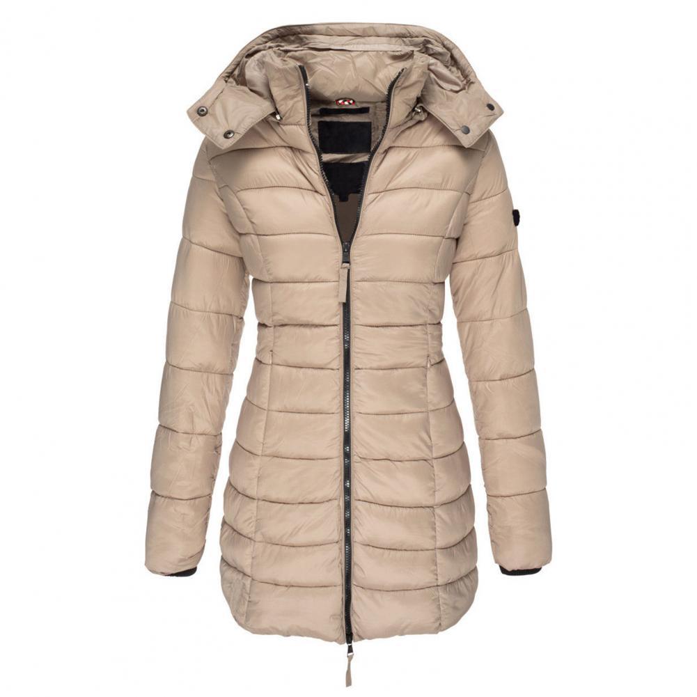 Damen Winterjacke Slimfit Kapuze Wärme & Stil