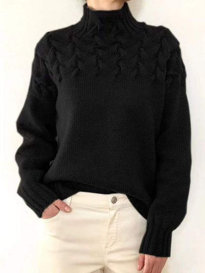Weicher Cashmere Pullover Rollkragen Winter