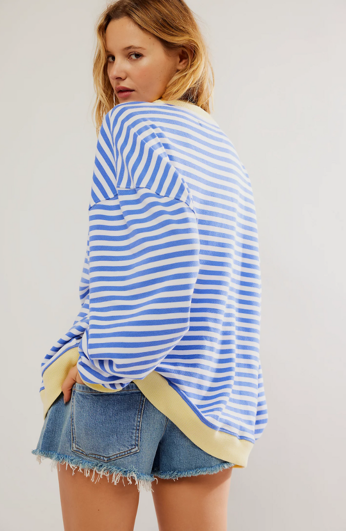 Bequemes Streifen Sweatshirt Soft und Stilvoll für Entspannung - IdealeKleiden