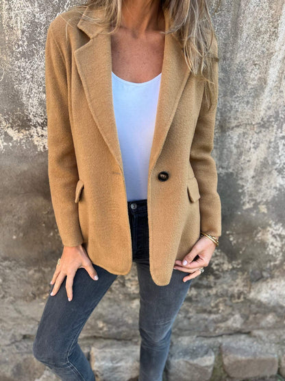 Elegante Damenjacke mit Struktur-Print