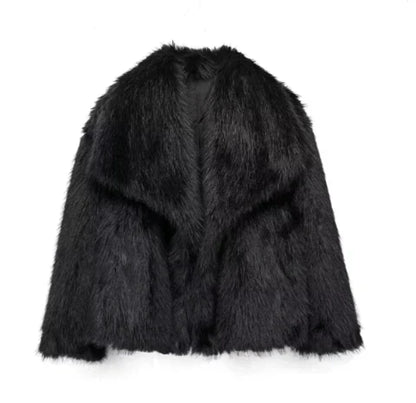 Warme Pelzjacke Elegant Lang