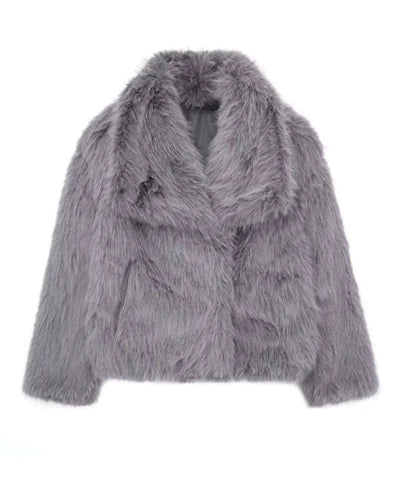 Warme Pelzjacke Elegant Lang