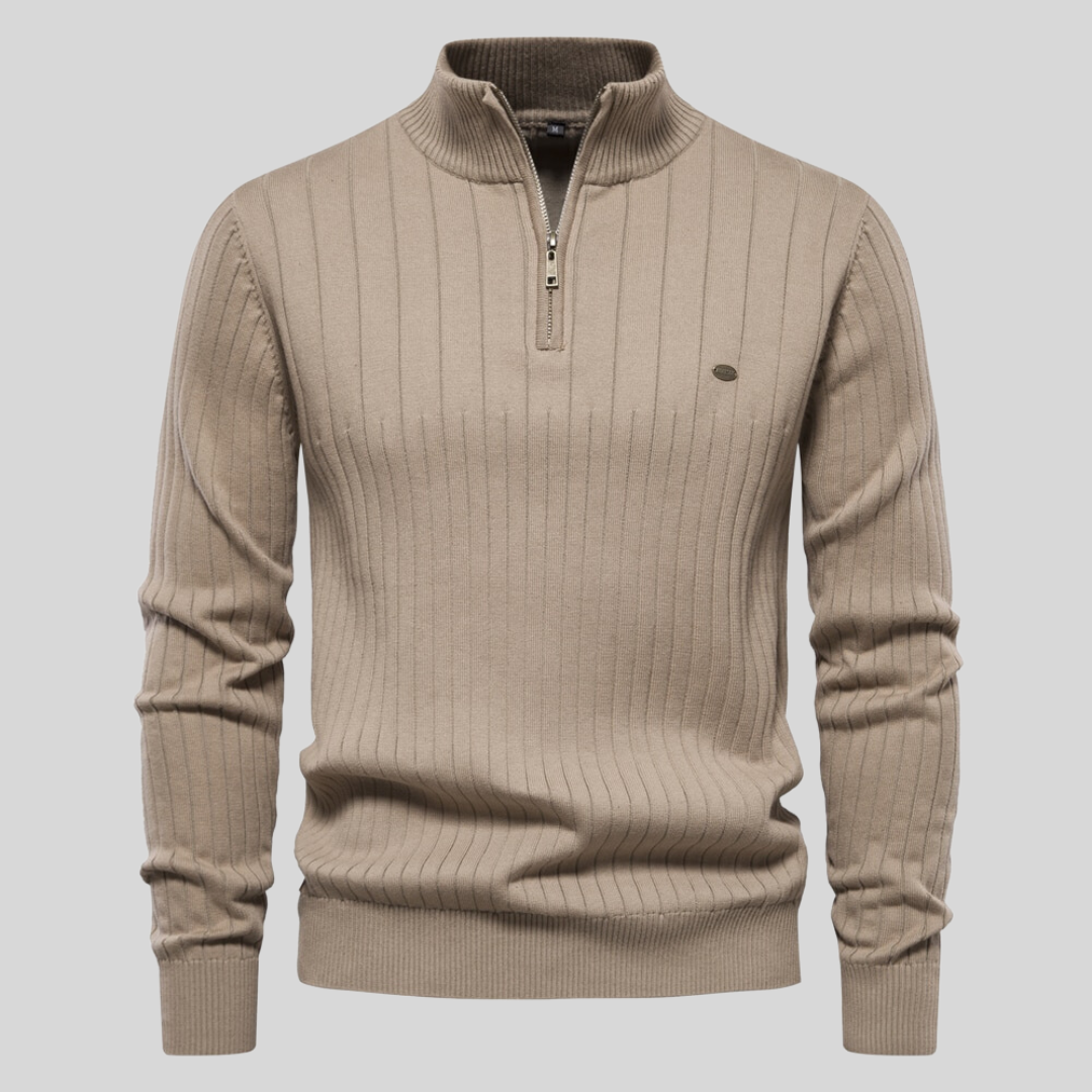 Stylischer Pullover Reißverschluss Modern Design