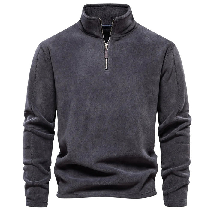 Herren Fleecepullover Warm Halbzipper
