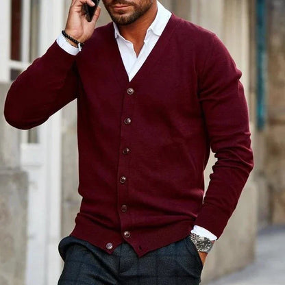 Herren Cardigan Weich Soft Alltag