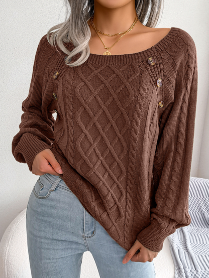 Klassischer Gemütlicher Pullover → Bequemer Winterpullover Soft