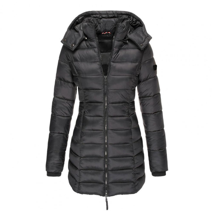 Damen Winterjacke Slimfit Kapuze Wärme &amp; Stil