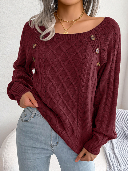 Klassischer Gemütlicher Pullover → Bequemer Winterpullover Soft