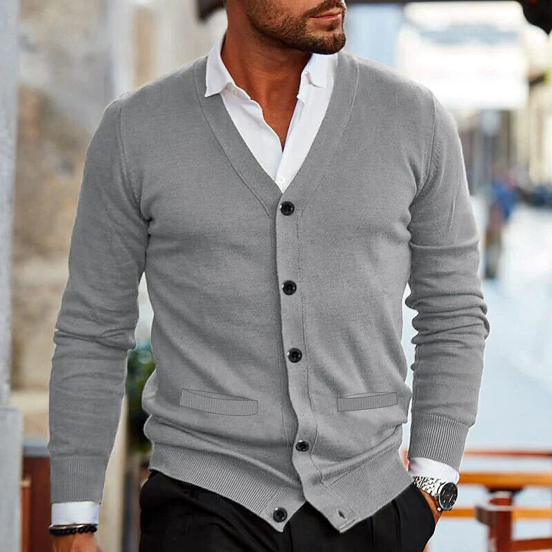 Herren Cardigan Weich Soft Alltag